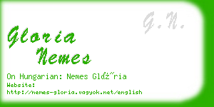 gloria nemes business card